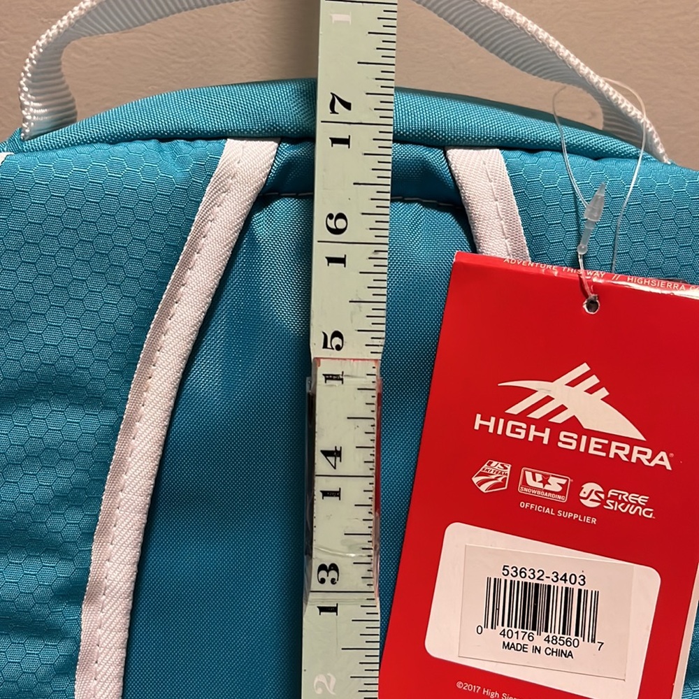 NWT High Sierra backpack turquoise blue - Picture 11 of 14